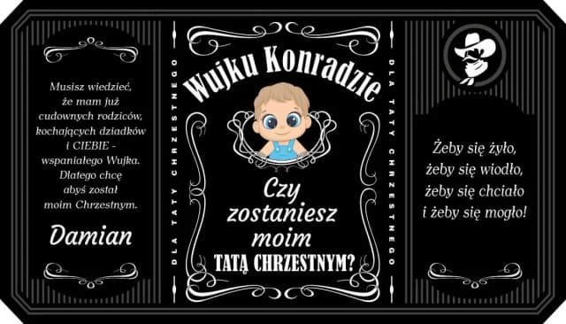 Jak kreatywnie poprosić o bycie chrzestnym z alkoholem? Jak kreatywnie poprosić o bycie chrzestnym z alkoholem?